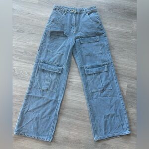 Oversized flared jeans